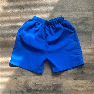 SHEIN Blue Athletic Shorts with Elastic Waist